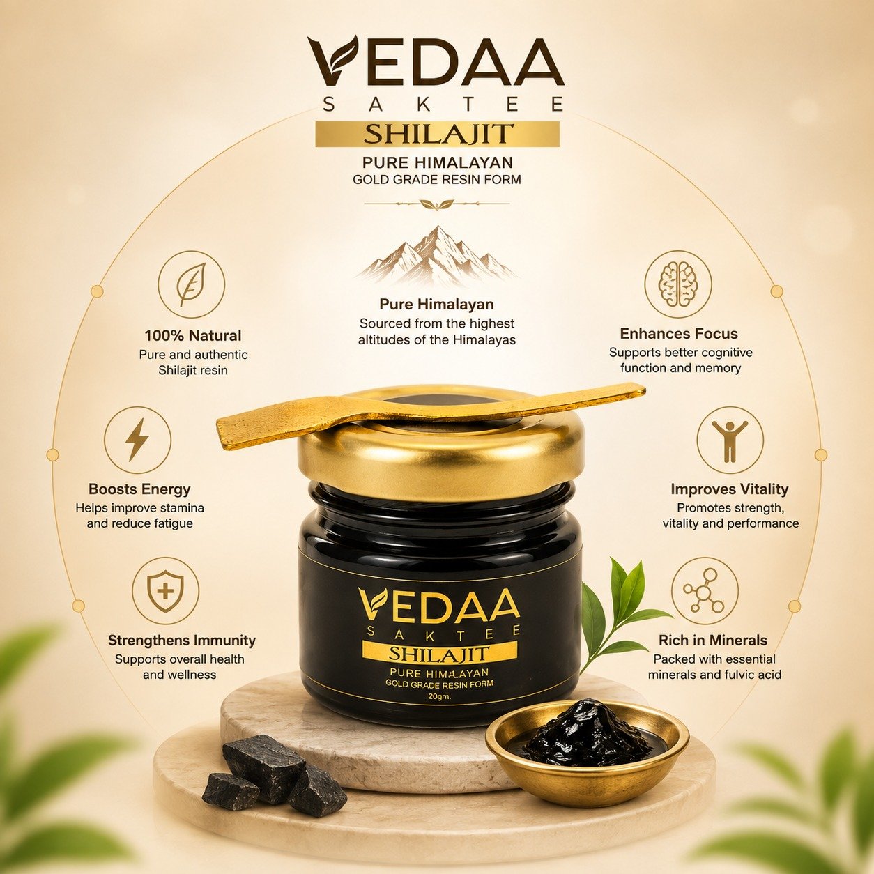 Vedaa Shilajit Ingredients